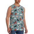 thumbnail image 2 of Pofeuu Farm Animals 1 Print Men's Muscle T-Shirt, Sleeveless, Muscle Tank, Classic Muscle Tee Top For Men Casual Sleeveless Muscle T-Shirt Trendy Clothes-Small, 2 of 7
