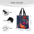 thumbnail image 4 of Vsdgher Tropical Flower print Tote Bag for Women Shoulder Bag with Zipper Large Shoulder Bag Handle Handbag Portable Washable for Travel, Work, 4 of 8