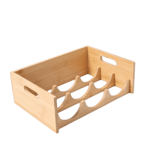 Better Homes & Gardens Bamboo Bottle Organizer, 11.65L x 4.02W x 8.03H inch, Kitchen Storage Rack
