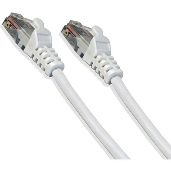 CAT5E White Ethernet Network 5 Feet 24 Gauge Patch Cable RJ45 LAN Wire (2/pack)