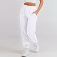 thumbnail image 3 of BLVB Womens Cinch Bottom Sweatpants High Waist Sporty Gym Athletic Jogger Pants Casual Baggy Lounge Trousers with Pockets, 3 of 8