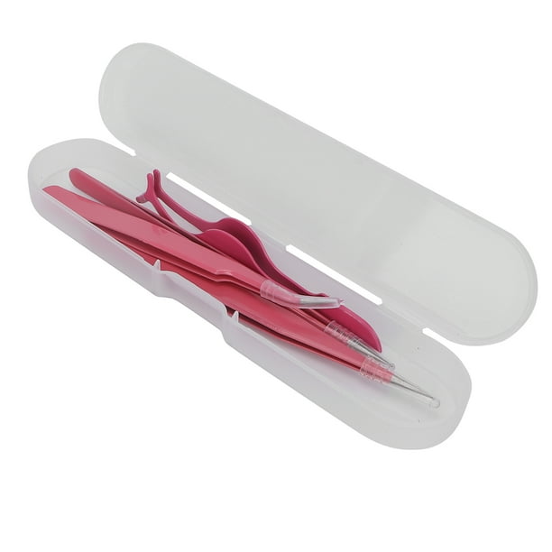 Juego de pinzas para pestañas pinzas para pestañas de acero inoxidable Abrazadera firmemente Alta precisión Resistencia a la corrosión resistente para extensión de pestañas ANGGREK Otros
