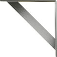 thumbnail image 4 of Ekena Millwork 2"W x 18"D x 18"H Traditional Steel Bracket, Stainless Steel, 4 of 13