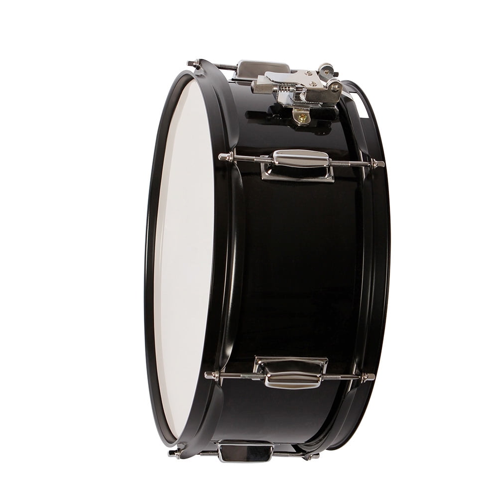 Professional Marching Snare Drum & Drum Stick & Strap & Wrench Kit Black, 14" x 5.5"