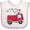 White and Pink, variant on Inktastic Valentine Fire Truck with Hearts Boys or Girls Baby Bib
