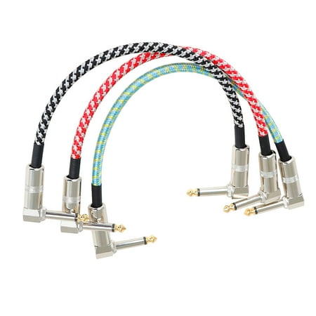 

3pcs Guitar Instrument Effector Cable Practical Effect Connection Wire