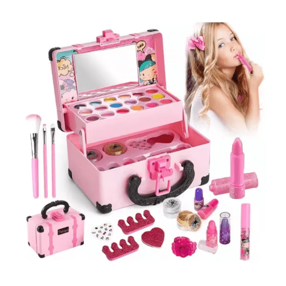 Set De Maquillaje Para Niña Rosa