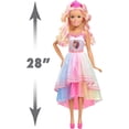 thumbnail image 2 of Barbie Gigante Fiesta Unicornio 72cm De Altura Pelo Rubio Barbie Muñeca, 2 of 3