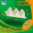 thumbnail image 2 of MT Products Pulp Fiber 2 Divider Taco Holder 7" x 4.25" x 3.5" - Pack of 200, 2 of 6
