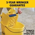 thumbnail image 3 of Rubbermaid Commercial Products WaveBrake 26-Quart Side Press Bucket and Wringer, Yellow, 3 of 10