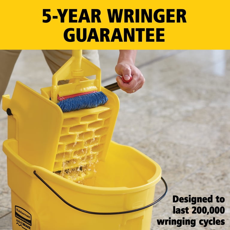 Rubbermaid 26-Quart WaveBrake Mop Bucket and Wringer photo 3