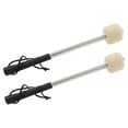 thumbnail image 1 of 2 Mazos de Tambor de Acero de Bajo de 12,5 Pulgadas, de Fieltro de Lana con Manija de Acero Inoxidable, Mazos de Tambor de Lana Antideslizantes, 1 of 6