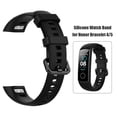 thumbnail image 2 of Tmvgtek Correa De Muñeca De Silicona Con Hebilla De Acero Para Huawei Honor Band 5/4 (Negro), 2 of 6