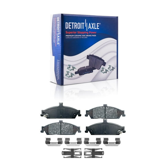 Detroit Axle - Front Brakes Brake Pads Replacement for Pontiac Grand Am Chevy Malibu Fits select: 1997-2003 CHEVROLET MALIBU, 2004-2005 CHEVROLET CLASSIC