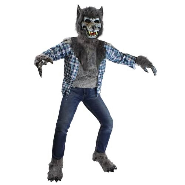 Disfraz de hombre lobo Spooktacular Creations azul (L) 10-12