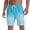 Light Blue, variant on Mens Elastic Waist Drawstring Gradient Color Swim Trunks Quick Dry Swim Shorts Bathing Suits with Pockets Green S(S)