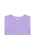 thumbnail image 2 of Wonder Nation Girls Short Sleeve Smocked Top, Sizes 4-18 & Plus, 2 of 3