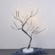 Tabletop Bonsai Tree Light 108 LED Copper Wire Tree Lamp Fairy Spirit Night Light,Battery/USB Operated, Adjustable Branches Halloween Christmas for Home Decoration and Gift (Warm White)