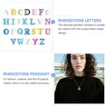 thumbnail image 3 of 26pcs Rhinestones Letters Alloy Letters Charm Beads for Wristband Bracelets, 3 of 8