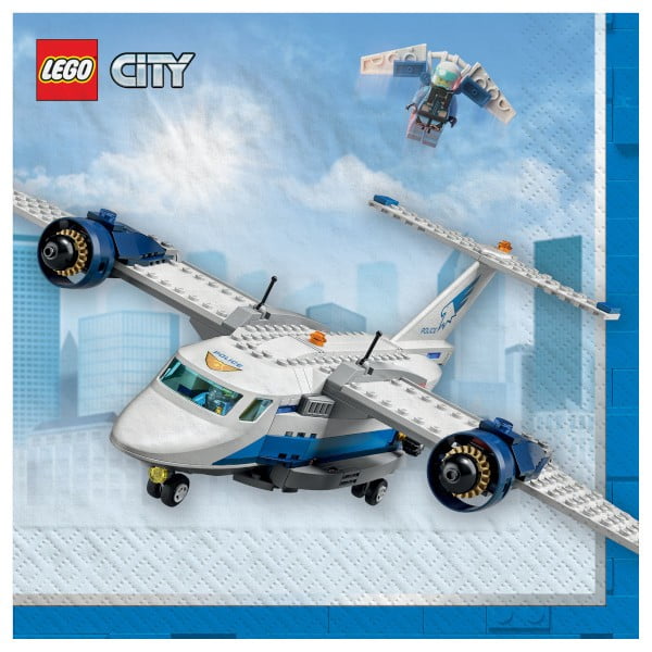 Bourgogne håndtag Ensomhed LEGO City Airplane Lunch Napkins (16ct) - Walmart.com