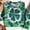 Shirts-610Green, variant on LEKWK St Patricks Day Shirt Green Glitter Heart Graphic Crew Neck Long Sleeve Sweatshirts Clover Shamrock Print Festival Pullover