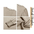 thumbnail image 4 of Fantaslook Blouses for Women Dressy Puff Sleeve Tunic Tops Casual Fall Shirts, 4 of 7