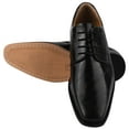 thumbnail image 7 of LIBERTYZENO Mens Classic Eel Print Genuine Leather Formal Oxford Shoes, Black, 7 of 7