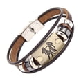 thumbnail image 2 of SmartBy Retro Unisex 12 Constellations Multi Layer Braided Faux Leather Bracelet Jewelry, 2 of 5