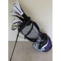 Ladies Petite Complete Custom Made Golf Set Clubs for Women 5'0"-5'5" Tall Taylor Fit Driver, Wood, Hybrid, Irons, Putter, Cart Bag Beautiful Purple & White Color