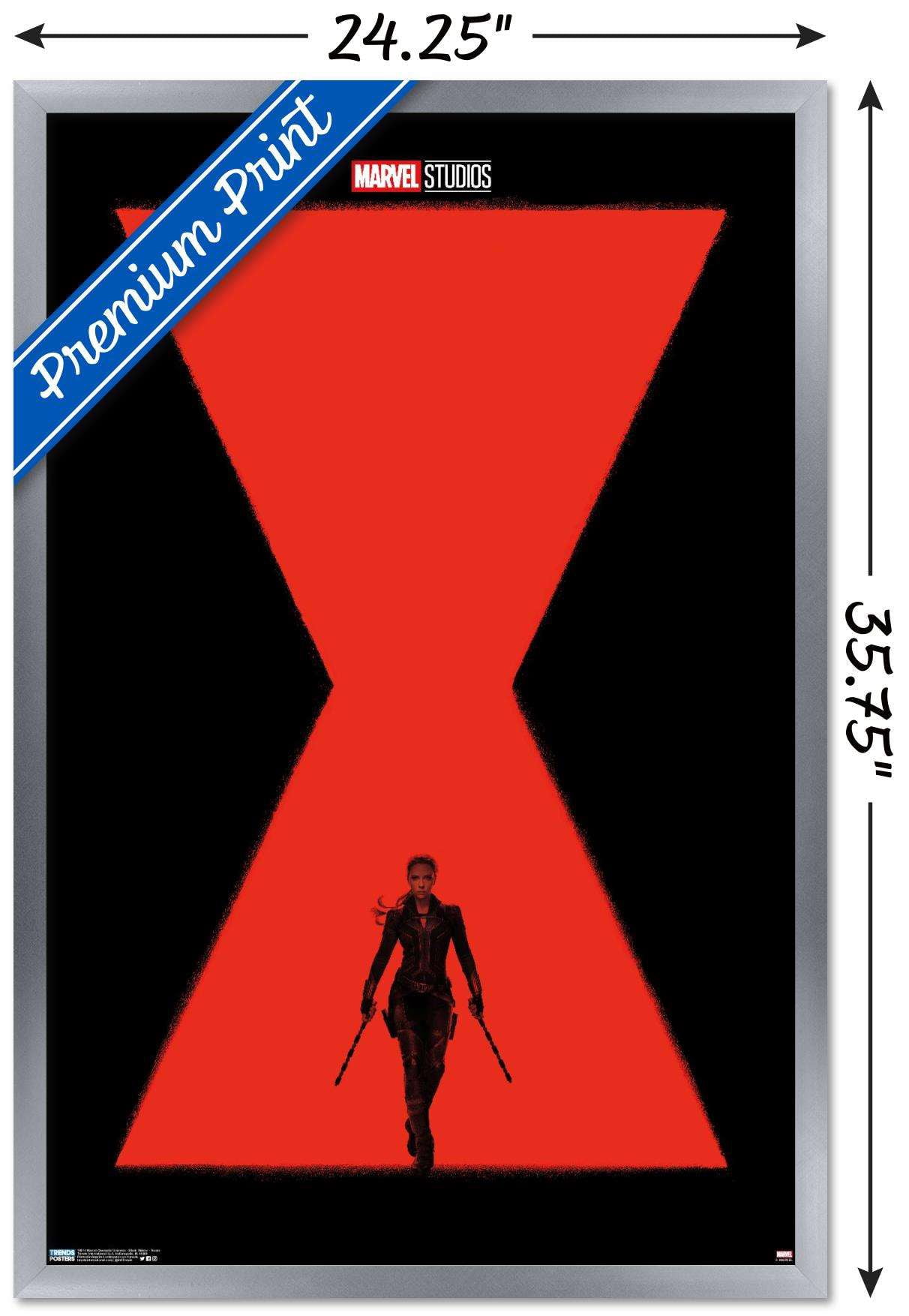 Marvel Cinematic Universe - Black Widow - Teaser Wall Poster, 22.375" x 34", Framed