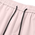 thumbnail image 5 of Mens Hiking Pants Drawstring Elastic Waist Jogging Pant Waterproof Casual Outdoor Trousers With Pockets (4XL, Pink), 5 of 9