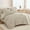 Oatmeal, variant on Oversized Queen Comforter Set Burnt Orange - 7 Pieces Bed in a Bag Oversized Queen Boho Terracotta Bedding Comforter Sets, Rust Tufted Bed Set with Comforter, Sheets, Pillowcases & Shams