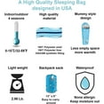 thumbnail image 3 of KidzAdventure 32-59F Youth and Kids Sleeping Bag | Indoor/Outdoor Boys and Girls Sleeping Bag | Mummy Style, Lightweight Sleeping Bag for Kids - Ocean World Youth, 3 of 7