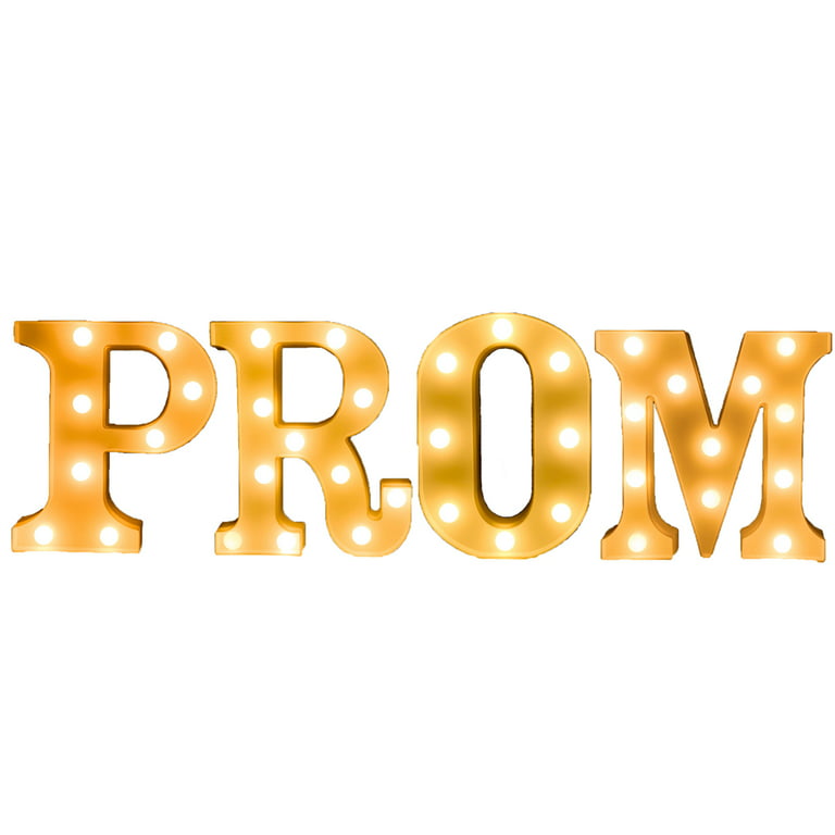 2023 Graduation Decorations, LED Marquee Light up Letters, “PROM