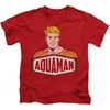 Trevco Dco-Aquaman Sign - Short Sleeve Juvenile 18-1 Tee - Red, Small 4