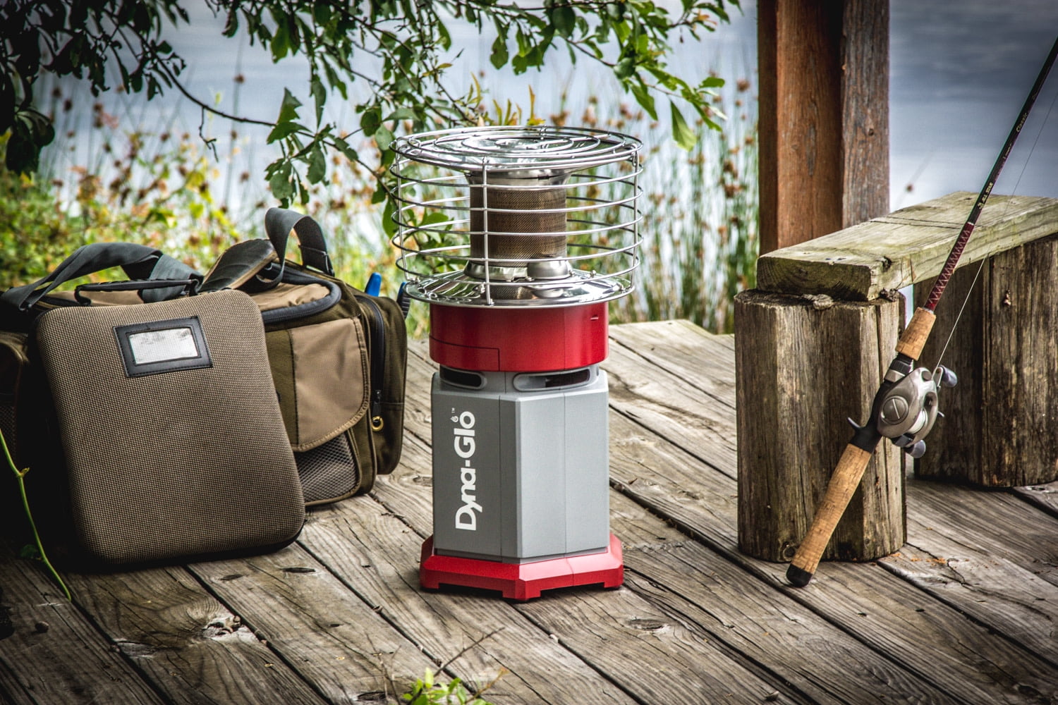 Dyna-Glo HeatAround360 10K BTU Portable Table Top Propane Heater- Red (Can./MA)