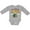AC-Heather Grey, variant on Gigi's Treasure St. Patrick's Day Rainbow and Gold Boys or Girls Long Sleeve Baby Bodysuit