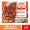 Lean Cuisine Meatloaf with Mashed Potatoes Microwavable Meals for Lunch or Dinner, 9.375 oz (Frozen)