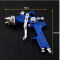 thumbnail image 3 of Air Paint Spray Gun HVLP 1.4 1.7 2.0MM Sprayer Gravity Feed Auto Painting, 3 of 9