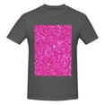thumbnail image 4 of Bingfone Rose Red Glitter Men'S Loose Fit Short-Sleeve Pocket T-Shirt, 4 of 7