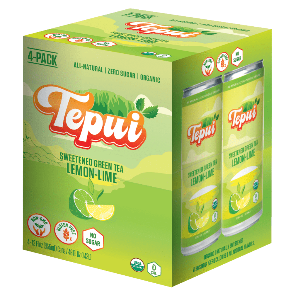Tepui Organic Sweetened Green Tea LemonLime Zero Sugar/ Zero Calories
