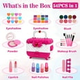 thumbnail image 3 of Sendida Toys for Kids Washable Makeup Kit Princess Toys Makeup Gift Set for Girls Age 3-12 (Rose), 3 of 8