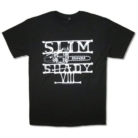 - Eminem Chainsaw Slim Shady VIII 8 Black T Shirt