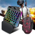 thumbnail image 2 of stanreset Wired Backlight Keyboard Mouse Set One-handed Gaming Keyboard Mini Game Mouse for Home Gamer Gaming, 2 of 6