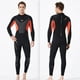 thumbnail image 5 of Advancent Trajes de neopreno Traje de buceo Pantalones de manga larga de secado rápido Protección solar de una pieza Mantener el calor para bucear Deportes acuáticos negro/naranja XL Advancent OD003281-09, 5 of 6