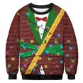 thumbnail image 1 of Suéter de Navidad feo de Papá Noel para hombres y mujeres, regalo de Navidad 3D, máquina de juego de oso de coche impresa, Tops de puente de fiesta de vacaciones, sudadera de Navidad, 1 of 4