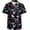 Black 80s 90s, variant on Mens Funny Hawaiian Shirts 3D Graphic Button Down Short Sleeve Tropical Holiday Beach Aloha Shirt
