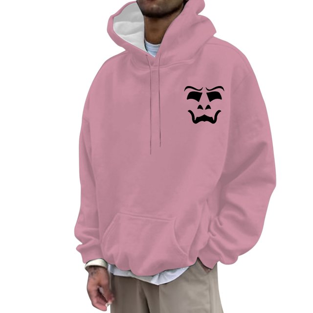 JHLZHS Sweat à Capuche Homme Pull Graphique Mode Décontractée Impression 3D Manches Longues avec Cordon de Serrage Sweat Vintage Col Rond Zip Noir