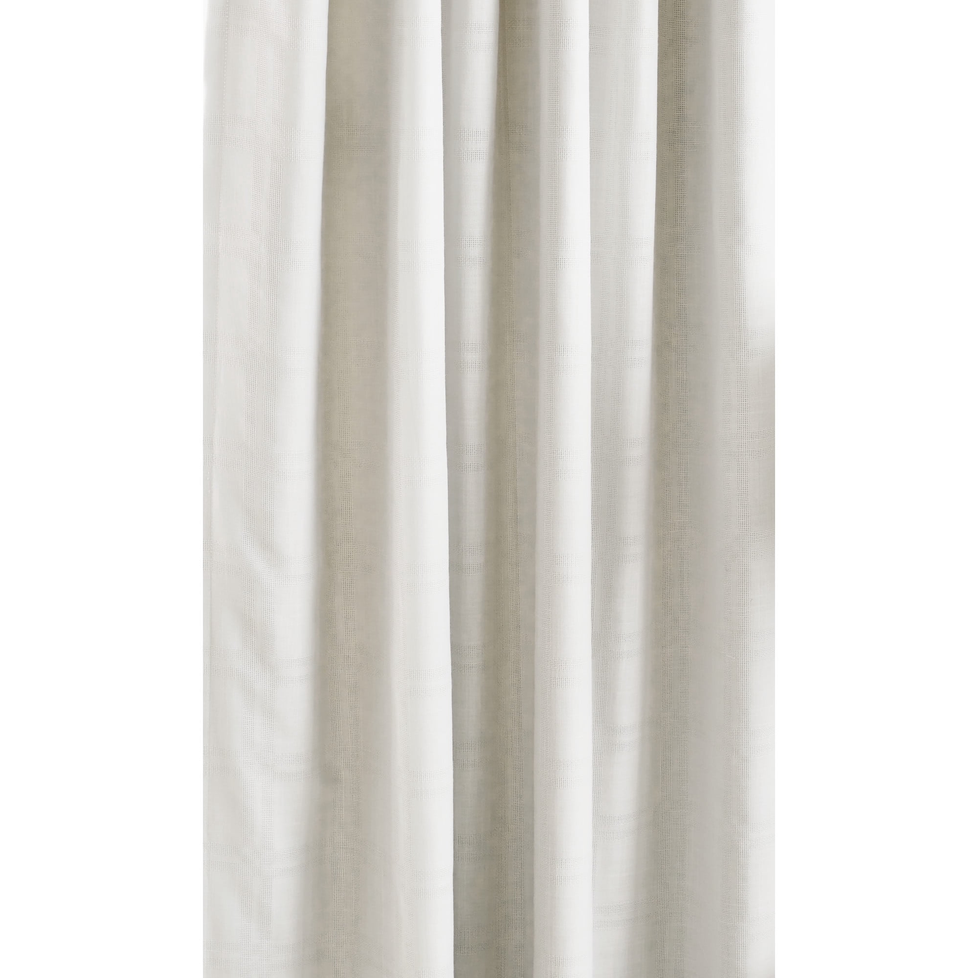 Martha Stewart Bedford Woven Plaid Curtain Panel Pair, Back Tab, Blackout, Indoor, Adult, 2 Piece Set, 50"x 84"