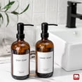 thumbnail image 4 of GM GMISUN Amber Glass Soap Dispenser, 17oz Brown Glass Bottle with Pump for Kitchen and Bathroom, 4 of 6